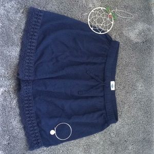 ADJUSTABLE BLUE LOOSE SKIRT PANTS FOR GIRLS 9-11